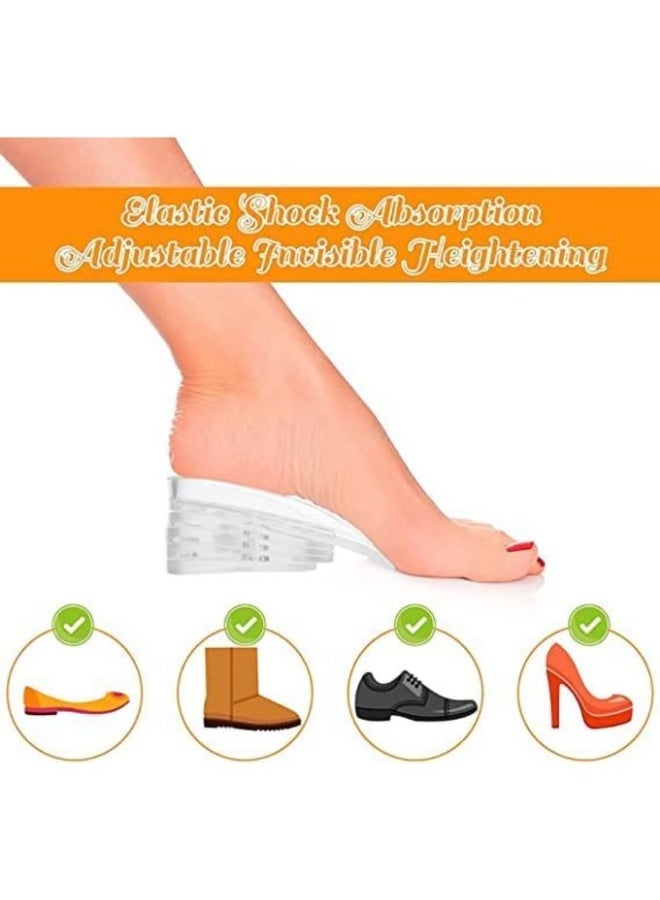 Hidden silicone insole for height increase and heel pain relief - adjustable layered design - Image 4